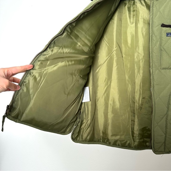 Old Money Heritage Quilted Corduroy Lined Olive Green Gorpcore Equestrian Vest - Picture 11 of 12